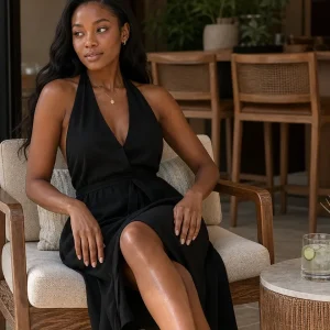 Black Upper Body Model Styling