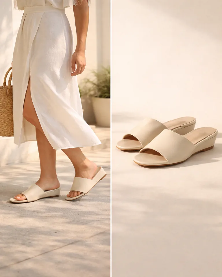 Open-Toe Mule Slides