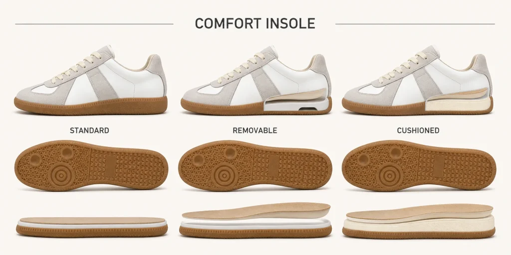 Retro Low-Top Trainer Sneakers heel height customization